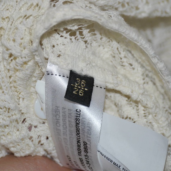 Massimo Dutti Lace Off-White Floral Top Size 36 - Picture 12 of 12